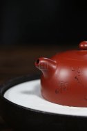 《半月》宜興紫砂壺工藝美術師純手工大紅袍半月大泡茶壺