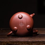 《三足韻玉》紫砂壺全手工茶壺老師底槽青壺