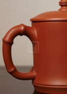 《竹節蓋杯》宜興紫砂茶壺紫砂泡茶壺朱泥手工實力派藝人泡茶壺