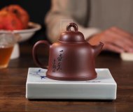 《古鐘》宜興紫砂壺工藝美術師純手工鐘形泡茶壺底槽青茶具