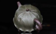 《荷葉》宜興名家紫砂壺工藝美術師手工民國綠，紫泥功夫茶具茶壺家用