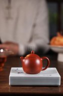 《龍蛋》宜興紫砂壺實力派名家手工朱泥龍旦茶壺具