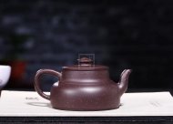 《金砂納福》紫泥紫砂茶壺全手工工藝美術(shù)師宜興原礦紫砂喝茶壺