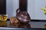 《矮石瓢》純手工石瓢紫砂壺高級工藝美術(shù)師全手工宜興紅砂紫泥茶壺花器