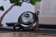 《仿古》宜興黑料中國工藝美術大師手工紫砂壺泡茶壺茶具仿古