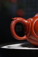 《魚化龍》宜興紫砂壺魚化龍紫砂泡茶壺朱泥手工工藝美術師紫砂茶具