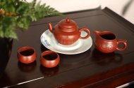 《如意公道杯》宜興紫砂壺手工大紅袍泡茶壺茶具