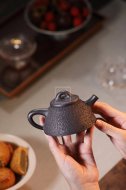 《霸王瓢》宜興石瓢紫砂壺實(shí)力派名家手工茶壺黑鐵砂紫砂壺