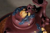 《多子多福》宜興紫砂壺高級(jí)工藝美術(shù)師純手工底槽青中壺茶具泡茶壺創(chuàng)新壺