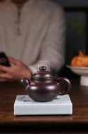 《大度》宜興工藝美術師手工創新壺紫砂壺茶壺茶具紫泥