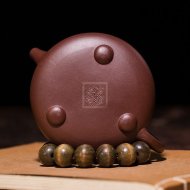 《石瓢》宜興紫砂壺名家助理工藝美術師純手工紫泥泡茶壺景舟石瓢茶具套裝