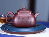 《混方壺》宜興紫砂壺高級(jí)工藝美術(shù)師純手工全紫茄泥方器泡茶壺茶具