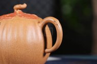 《銀杏壺》宜興紫砂茶壺高級工藝美術(shù)師段泥（配紅泥）創(chuàng)新壺
