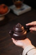 《大度》宜興工藝美術師手工創新壺紫砂壺茶壺茶具紫泥