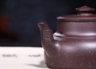 《金砂納福》紫泥紫砂茶壺全手工工藝美術(shù)師宜興原礦紫砂喝茶壺