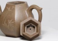 《六方茄瓜》段泥純手工工藝美術師宜興紫砂壺茶具茶壺