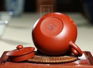 《玉蘭圓珠》宜興紫砂壺名家全手工泡茶壺工藝美術師大師大紅袍圓珠