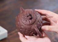 《供春》宜興紫砂壺工藝美術師手工紫泥供春泡茶壺茶具