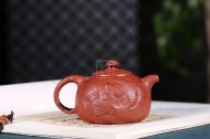《魚化龍供春》宜興紫砂壺高級工藝美術師手工茶壺茶具大紅袍供春