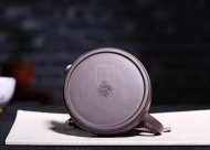 《金砂納福》紫泥紫砂茶壺全手工工藝美術(shù)師宜興原礦紫砂喝茶壺