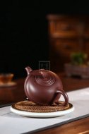 《博海浪擊》宜興紫砂壺工藝美術師手工茶壺紫泥創新壺