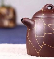 《金絲秦權》宜興紫砂壺工藝美術師手工紫泥泡茶壺秦權茶具