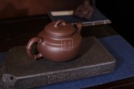 《大圓竹》宜興紫砂壺工藝美術(shù)師手工茶壺茶具紫泥