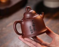 《古鐘》宜興紫砂壺工藝美術師純手工鐘形泡茶壺底槽青茶具