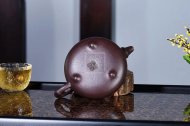 《竹節(jié)石瓢》宜興紫砂壺石瓢高級(jí)工藝美術(shù)師手工紅砂紫泥茶壺茶具