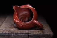 《魚化龍公道杯》宜興紫砂壺手工大師收藏級茶壺大紅袍料